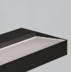 Immagine di Applique Rettangolare Monoemissione Led 38w Brick Nero ACB 