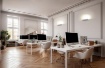 Immagine di Applique Bianca Rettangolare Led Verso Su Brick L 55,6 ACB