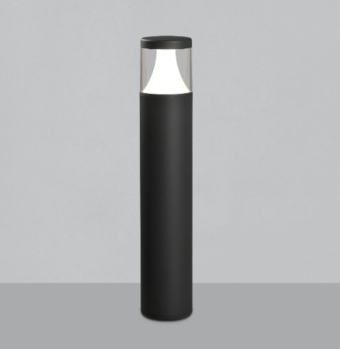 Immagine di Lampioncino Led Cilindro Antracite per Esterno Energia Solare Brisk IP65 ACB