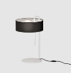 Immagine di Lume Moderno Bianco con Paralume Nero 1xE27 Clip ACB