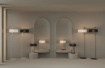 Immagine di Lumetto Moderno Base Nera e Paralume Rotondo Bianco 1xE27 Clip ACB