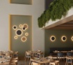 Immagine di Applique Decorativa Esterno Combo Oro Led CCT 30 cm P65 ACB