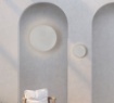 Immagine di Lampada Da Parete Bianca Esterno IP65 Retroilluminazione Led CCT Combo 60 cm ACB