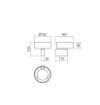 Immagine di Applique Design Moderno Rotonda Led 3000k Punkt Bianco Smarter