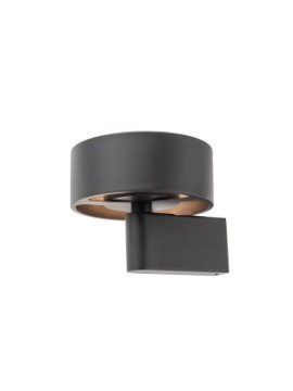 Immagine di Applique Design Moderno Nero Rotonda Led 6w 3000k Punkt Smarter