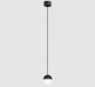 Immagine di Sospensione Comodino Custo Nero Sfera Led 5w Luce Calda ACB