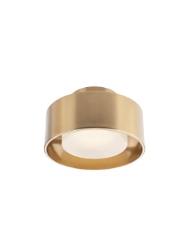 Immagine di Piccola Plafoniera Rotonda 15 cm Led 3000k Ottone Punkt Smarter