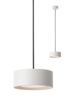 Immagine di Sospensione Led Circolare Lampada Per Penisola Cucina Punkt Bianco Smarter