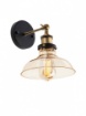 Immagine di Applique Da Parete Bronzo Vintage Campana Vetro Ambra E27 Saville Smarter