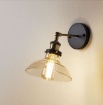 Immagine di Applique Da Parete Bronzo Vintage Campana Vetro Ambra E27 Saville Smarter