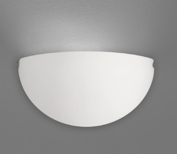 Immagine di Applique Mezzaluna Vetro Bianco Dina 1xE27 ACB