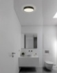 Immagine di Piccola Plafoniera Led Tonda Nera Dins 16 cm IP44 10w CCT ACB