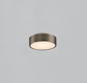 Immagine di Piccola Lampada da Soffitto Rotonda Dins Nichel Led 10w CCT IP44 Ø16 cm ACB