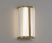 Immagine di Applique Oro Vetro Rigato Diva 30 cm Per Bagno IP44 Led 12w CCT ACB