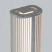 Immagine di Applique Diva Cromo Con Vetro Rigato Led CCT 2700k 3000k H60 cm IP44 ACB