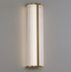 Immagine di Lampada da Parete Oro Diva Cilindro Effetto Rigato Led 18w CCT H60 cm IP44 ACB