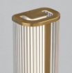 Immagine di Lampada da Parete Oro Diva Cilindro Effetto Rigato Led 18w CCT H60 cm IP44 ACB