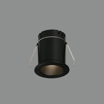 Immagine di Faretto Incasso Mini Rotondo 45mm Dot Nero Led 3w 2700k ACB
