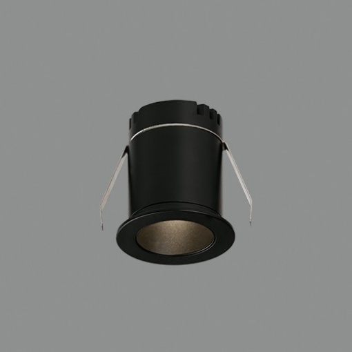 Immagine di Faretto Incasso Mini Rotondo 45mm Dot Nero Led 3w 2700k ACB
