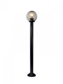 Immagine di Paletto Per Esterno 120 cm Globo Lampione Con Sfera Fume IP44 Smarter