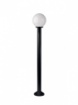 Immagine di Lampione Da Giardino 120 cm Globo Paletto Nero Con Sfera Bianca IP44 Smarter