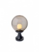 Immagine di Lampioncino Basso Per Esterni 33 cm Globo Sfera Fume IP44 Smarter