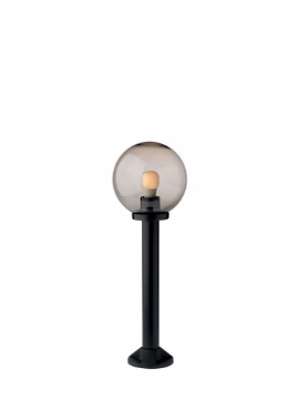 Immagine di Lampioncino Da Esterno 70 cm Lampione Con Sfera Fume IP44 Smarter