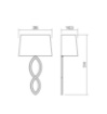 Immagine di Applique Stile Contemporaneo Oro Con Paralume Bianco Sidra Smarter