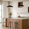Immagine di Sospensione Cucina Evelyn Metallo Nero Bianco 43,5 cm ACB