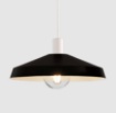 Immagine di Sospensione Cucina Evelyn Metallo Nero Bianco 43,5 cm ACB