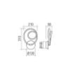 Immagine di Applique Led Moderna Ricciolo Bianco 12w 3000k Sintra Smarter