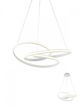 Immagine di Lampadario Led Moderno Curvo Per Salotto 40w 3000k Sintra Smarter
