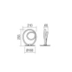 Immagine di Lampada Comodino Ricciolo Bianco Led 12w 3000k Sintra Smarter