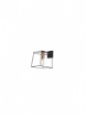 Immagine di Applique Da Parete Gabbia Cubo Nero Stile Industriale Sketch Smarter