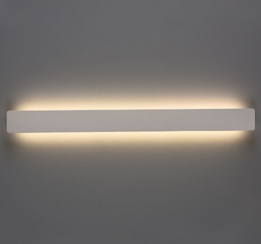 Immagine di Lampada Rettangolare da Parete Fosca Bianco Led 18w CCT Sopra e Sotto L60 cm ACB 