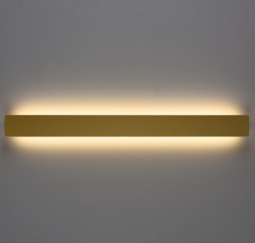Immagine di Applique Rettangolare Fosca Oro Doppia Emissione Led CCT 2700k/3000k L60 cm ACB