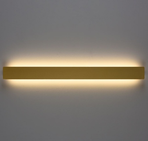 Immagine di Applique Rettangolare Fosca Oro Doppia Emissione Led CCT 2700k/3000k L60 cm ACB