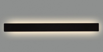 Immagine di Applique Nera Rettangolo Bi-Emissione Led Regolabile CCT L140 cm Fosca ACB