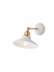 Immagine di Applique Stile Industriale Retro Piatto Bianco Oro Orientabile Spinner Smarter