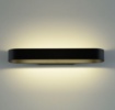 Immagine di Applique Nera Stondata Gala 42cm Doppia Emissione Led 20w CCT ACB
