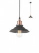 Immagine di Sospensione Stile Retro Piatto Nero Per Penisola Bancone Spinner Smarter