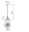 Immagine di Sospensione Stile Retro Piatto Nero Per Penisola Bancone Spinner Smarter