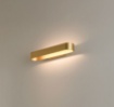 Immagine di Applique Oro Rettangolo Stondato Gala Doppia Emissione Led 20w CCT ACB