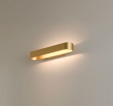 Immagine di Applique Oro Rettangolo Stondato Gala Doppia Emissione Led 20w CCT ACB