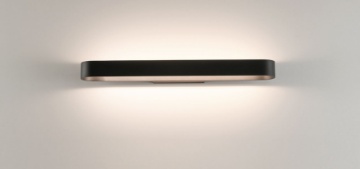 Immagine di Applique Rettangolo Stondato Gala Nero Led 31w CCT 2700k/3000k L60 cm ACB 