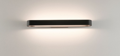Immagine di Applique Rettangolo Stondato Gala Nero Led 31w CCT 2700k/3000k L60 cm ACB 