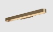 Immagine di Applique Oro Rettangolare Stondata Gala Led CCT 2700k/3000k L90 cm ACB