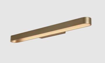 Immagine di Applique Oro Rettangolare Stondata Gala Led CCT 2700k/3000k L90 cm ACB
