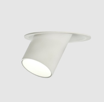 Immagine di Faretto Bianco Da Incasso Con Cilindro Orientabile GU10 Gina ACB