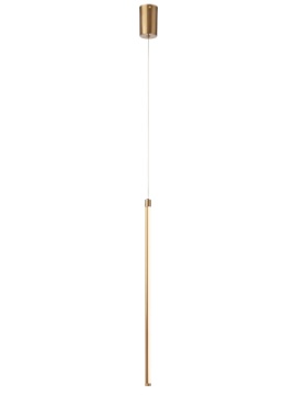 Immagine di Sospensione Comodini Bacchetta Led Ottone 60 cm Luce Laterale Taboo Smarter
